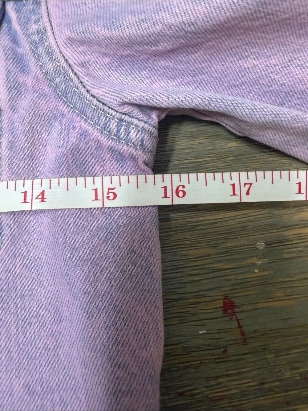 GAP Kids XL 12 Pink Lilac Acid Wash Cropped Denim Jacket